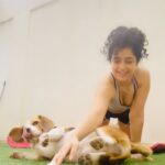 Apsara Rani Instagram - Sunday morning🧘🏻‍♀️ Special appearance @princeharry18_ 🐶🐾❤️