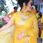 Apsara Rani Instagram - Candid✨💛 At my brother’s Haldi ceremony☺️ 📸- @my.memoriesofficial01