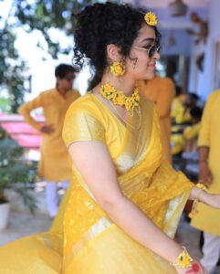 Apsara Rani Instagram - Candid✨💛 At my brother’s Haldi ceremony☺️ 📸- @my.memoriesofficial01