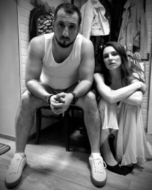 Ararat Keshchyan Instagram - Советский баскетболист и румынская балерина после съёмок программы «Танцы Ильича». Москва 1968 год.