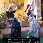 Archana Chandhoke Instagram - A kutthu song with @zaaravineet.offl is always fun ❣️😃 #dance #fun #kutthu Chennai, India
