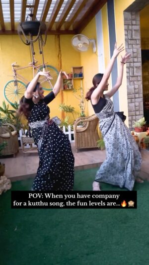 Archana Chandhoke Instagram - A kutthu song with @zaaravineet.offl is always fun ❣️😃

#dance #fun #kutthu