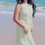 Archana Ravichandran Instagram - Getting my dose of Vitamin Sea💙 Mua and hair : @deepi_makeupartistry VC : @vj_annamallai