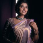 Archana Ravichandran Instagram - In a world where you can be anything, be kind ❤️🤞🏻 Team Saree & blouse: @zol_studio PC : @weddingbyprasami Mua : @jiyamakeupartistry Hair : @mani_stylist_ Jewels : @new_ideas_fashions Styling : @subikanifabint Saree draping : @pleats_drapes ase