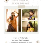 Archana Ravichandran Instagram - Dear Friends, Followers, Press and Media, VJ Archana is now officially Archana Ravichandran. I am excited to announce that I have officially changed my name from VJ Archana to Archana Ravichandran. As I continue to grow and evolve in my career, it’s important to me that my name reflects my true identity and heritage. I hope you will join me in celebrating this important milestone in my life. I appreciate all the support and encouragement you have given me thus far, and I am looking forward to sharing my journey with you under my new name. Thank you for your continued support. Sincerely, Archana Ravichandran The name change that marks a new chapter - Archana Ravichandran #namechange #archanaravichandran Poster : @purushoth_km Chennai, India