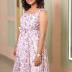 Archana Ravichandran Instagram - Let it all go.. Something beautiful wants to grow😍 PC : @michalepraveen Outfit : @_gina_couture Styling : @dipti11_official Mua : @jiyamakeupartistry Hair : @purpleplusnagu