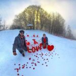 Archita Sahu Instagram - It’s not just about a day, everyday is about celebrating love❤️ Happy anniversary partner ❤️ Thanks for creating this memory #SA #SabyArchita❤️ @azerbaijantrip #anniversary #happyanniversary #azerbaizan #gabala #loveatgabala #snowday #snow #love #partners #marraigegoals #marriageanniversary Qəbələ, Gabala, Azerbaijan