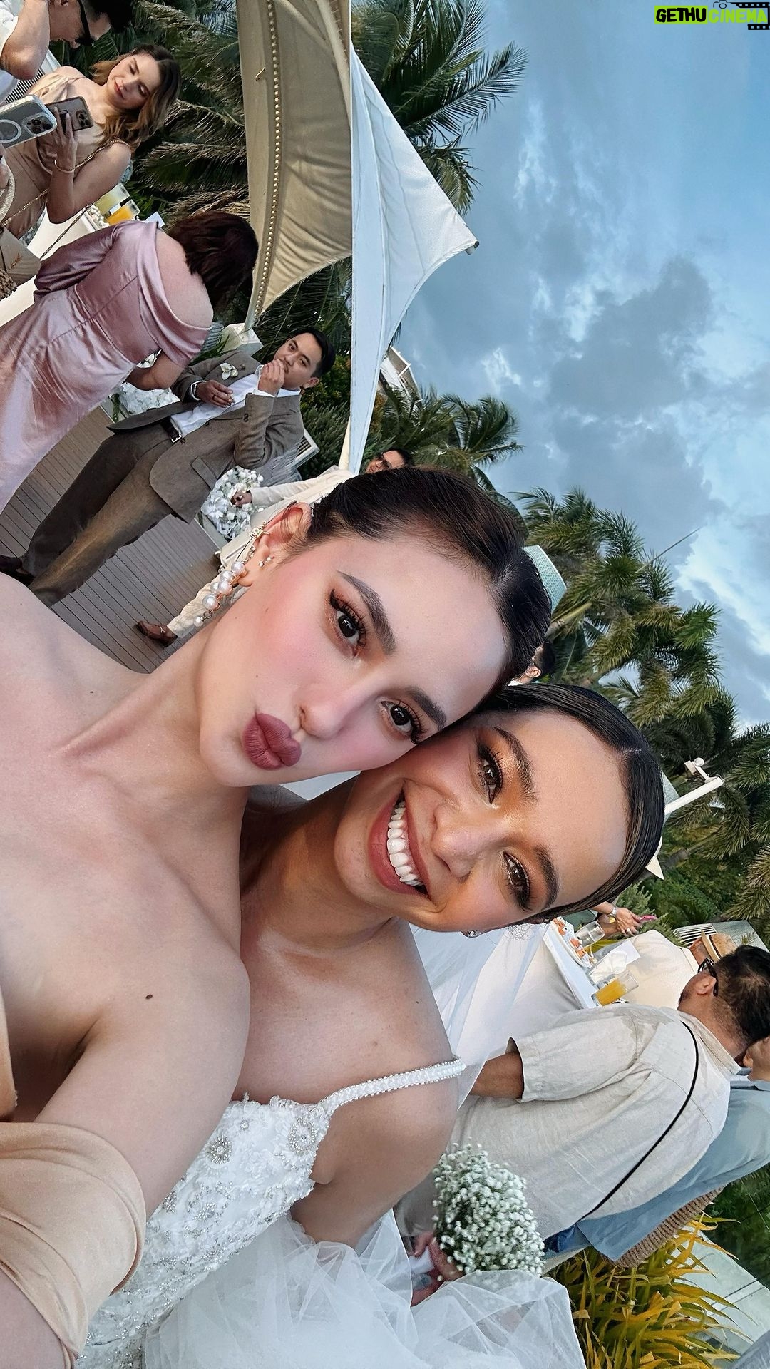 Arci Muñoz Instagram - My best friend’s wedding. Here’s to a new era of 3rd wheeling. From roaming ze U.S on an Rv. to cruising ze Mediterranean and Europe… now we conquer asia! Congrats and love ya both! Finally!!! 🩵🩵🩵 Oh and @officialtimyap thank you for being such a great friend and host.😘 lavya!!