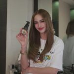 Arci Muñoz Instagram - I can’t leave the house without applying my favorite serum! My hair care is complete with Argan Beauty Keratin with Collagen Hair Serum. Try it and protect your hair effortlessly! 💯💛 Get yours at Watsons nationwide! 🛒