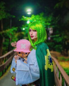 Arci Muñoz Instagram - I am roronoa zara Daughter of #zoro 💚 #hiyori #onepiece #wano #halloween @akiraharigae Tokyo, Japan
