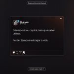 Arcrebiano Araújo Instagram - Qual é o significado da perda de tempo em algo que não agrega valor à sua vida? SÓ VALE UMA RESPOSTA 🎯