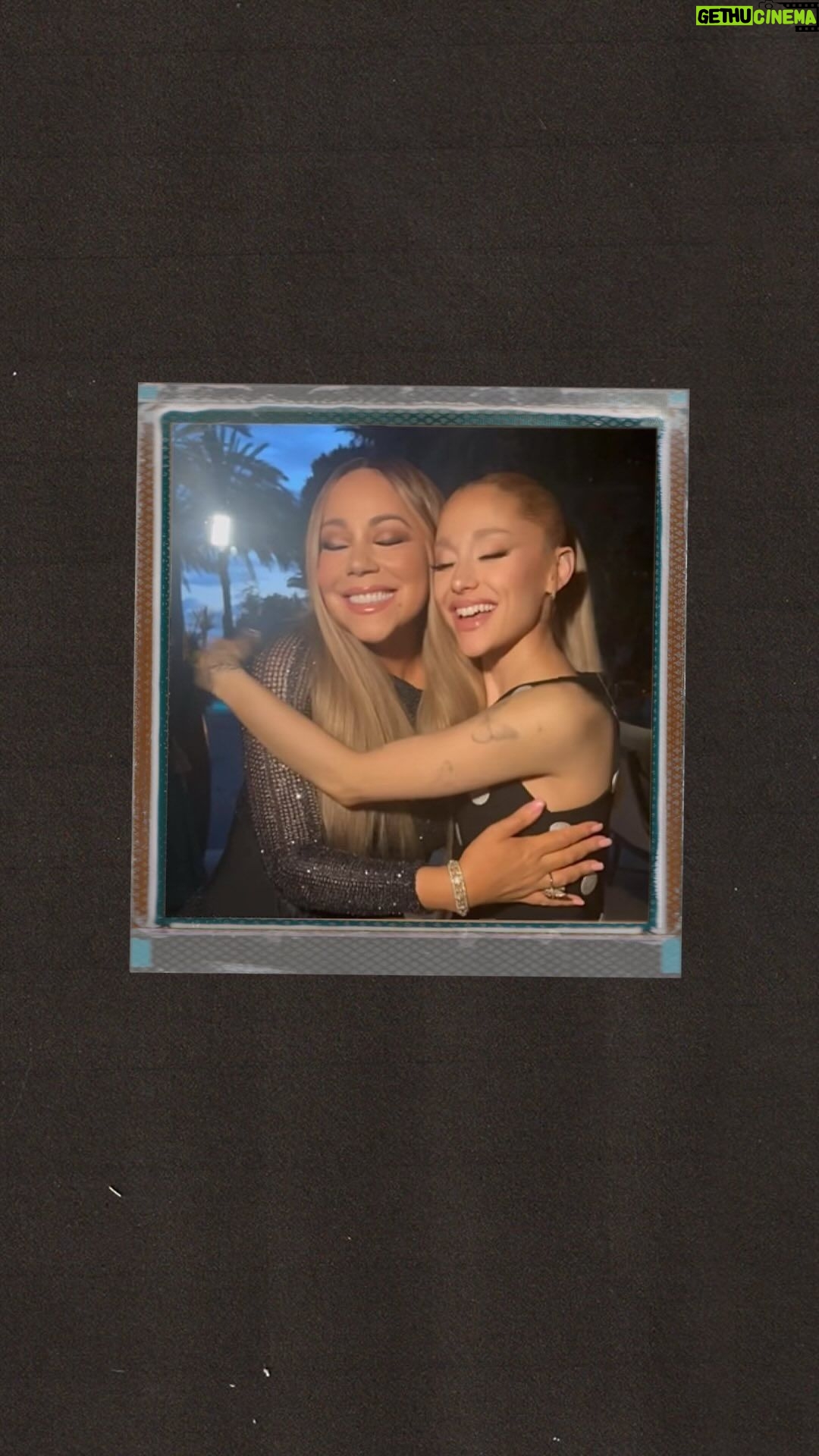 Ariana Grande Instagram - i love you so much @mariahcarey 🥹 yes, and? remix out now 🫧♡🦋 🫧♡🦋🫧♡🦋
