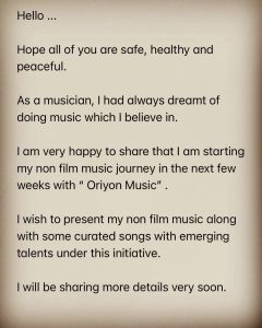 Arijit Singh Instagram -