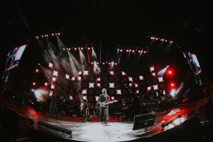 Arijit Singh Instagram - Thank You @abudhabi for making us feel alive after 22 months . Loved performing with you at @etihadarena.ae @yasisland @abudhabievents @pmeworld