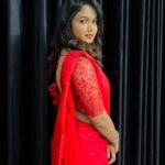 Ariyana Glory Instagram – β€οΈβ€οΈβ€οΈ
#ariyana #ariyanaglory
Saree by @firoz_design_studio
