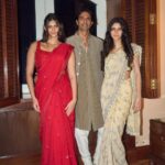 Arjun Rampal Instagram - Celebrating Ganesh Chathurthi with my lovelies Swipe for a surprise Wearing @jade_bymk Shot by @throwbakc #ganpatibappamorya