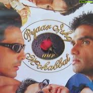Arjun Rampal Instagram - It’s been 22 years today since my first release #pyaarishqaurmohabbat sending all of you a lot of #pyaarishqaurmohabbat today and everyday. To the man responsible @rajiv_rai_ I love you thank you 🙏🏽 @shabbirboxwalaofficial love you too, @suniel.shetty @aftabshivdasani #kirtireddy #nadeem and everyone involved big love ❤️