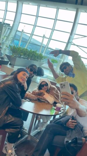 Arjun Rampal Instagram - Such a fun trip with these Crakk’s to the capital Delhi. Just some moments. Thank you Delhi. To be contd…  @mevidyutjammwal @iamamyjackson @norafatehi @aditya_datt @crakkmovie #crakk #crakkon23rdfeb #promotions #Delhi #claridges