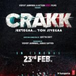 Arjun Rampal Instagram – This is a labour of action and dedication can’t wait to see it myself. Are you ready for CRAKK? 

Are you #CRAKK enough to risk it all to follow your dream?
The stage is set for the ultimate game of survival on 23rd February 2024

@mevidyutjammwal @aditya_datt 
@norafatehi @rampal72 @iamamyjackson
@abbassayyed77 @actionherofilms
#CrakkOn23rdFeb #JeetegaaTohJiyegaa
