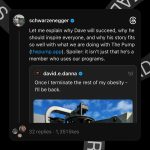 Arnold Schwarzenegger Instagram - There is no such thing as overnight success. The joy is in the doing. @david.e.danna has it figured out.