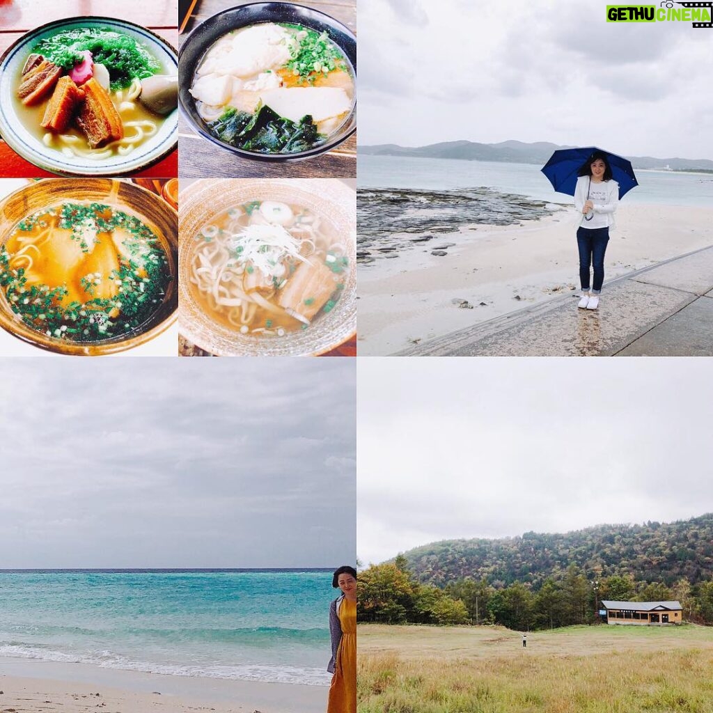 Asami Miura Instagram - ... #なつやすみ #1日1沖縄そば #雨と晴れの海 #草津の紅葉なりかけ ‥あ、ここにも遠くにいます 夏休みいただきました、 ありがとうございました。 明日から会社にいきます‼︎‼︎‼︎