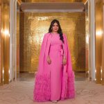 Aseel Hameem Instagram - من حفل زفاف العوائل الكريمه في الدوحه افراح ال ثاني الكرام ادام الله افراحكم وامنياتي لعروستي الغاليه بالسعاده الابديه🩷👰‍♀️💍🤵‍♂️ شكرا لكل اللي اهتم ب اطلالتي 🌸🩷 Dress @qirat_kw 👗🩷 Makeup @noorastyleqtr 💄💕 Hair @tonysawayaqatar @tonysawayasalon ✂️👱‍♀️ Photograph @hassankfarhat 📸💕 Styled by @ziadalsaleh 🌸💕👗