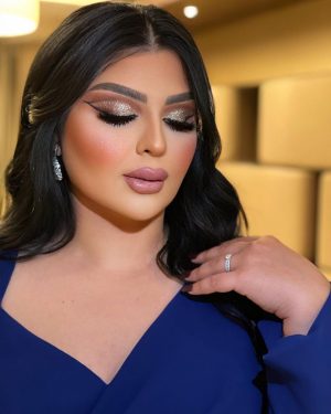 Aseel Hameem Instagram - من اطلالتي لحفل تركيا 
💙💙

Stylist @ziadalsaleh 
Dress @perla.vip 
@maissa_hasoun 
@hyambeauty 
@directstudio