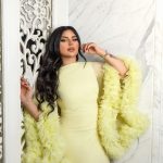 Aseel Hameem Instagram - افراح ( ال ثاني الكرام ) في الدوحه🇶🇦💛 Styled by @ziadalsaleh Dress by the amazing @najwaalfadhli Makeup @noorastyleqtr Hair @ts_hair_beauty_salon_qatar Photo @hassankfarhat