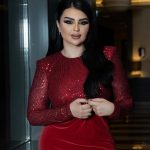 Aseel Hameem Instagram - Merry Christmas🎅🎄🌲🧑‍🎄 Styled by @ziadalsaleh Dress : Elisabetta Franchi | via @saudijawahir Make up @fouz_alzabidi Hair @aminahair Jewelry @mouawad Photo @reemaphoto_