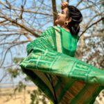 Aseema Panda Instagram - Always a handloom lover. 💖 Wearing this beautiful Handcrafted Putli Design saree from @handloom_shree .