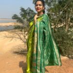Aseema Panda Instagram - Always a handloom lover. 💖 Wearing this beautiful Handcrafted Putli Design saree from @handloom_shree .