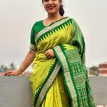 Aseema Panda Instagram - Always a handloom lover. 💖 Wearing this beautiful Handcrafted Putli Design saree from @handloom_shree .