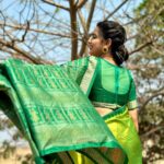 Aseema Panda Instagram - Always a handloom lover. 💖 Wearing this beautiful Handcrafted Putli Design saree from @handloom_shree .