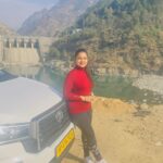 Aseema Panda Instagram - Amazed to see the beauty of Beas river and Pandoh Dam. 💖 Pandoh Dam Kullu Road Himachal Pradesh