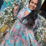 Aseema Panda Instagram – Wearing this beautiful floral printed Nyra Cut Chiffon dress from @_twinkle_boutique_ 🌸🫶🌸