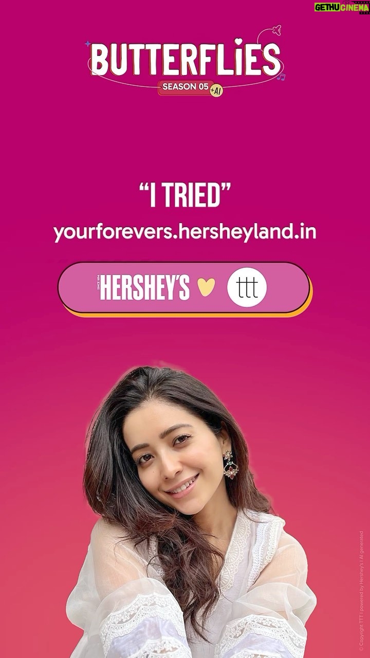 Asha Negi Instagram - This is TOO CUTE! I generated a unique song for my BFF on this portal. πππ It's such an amazing Valentine's gift you can give to your friends. You have to try this! Go visit yourforevers.hersheyland.in NOW! π«ΆπΌ And don't forget to watch my episode of Butterflies Season 5 powered by @ttt_official and @hersheysindia on YouTube