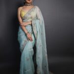 Ashika Ranganath Instagram - Happy Women's Day and Happy Mahashivaratri 🙏🏻♥️ Saree @jigarmaliofficial Styling @manogna_gollapudi Jewellery @pmj_jewels Make up @beautyby_chaitanyareddy Shot by @screamstudiosbyharsha