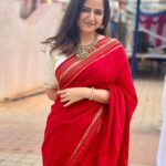 Ashika Ranganath Instagram - Dressed in red, spreading love from head to toe ❤️ Happy Valentine’s Day to all those who spread love and joy.... Let’s not forget to give lots of love and cherish the small things in life Life isn’t truly fulfilling without love, after all. ♥️♥️♥️