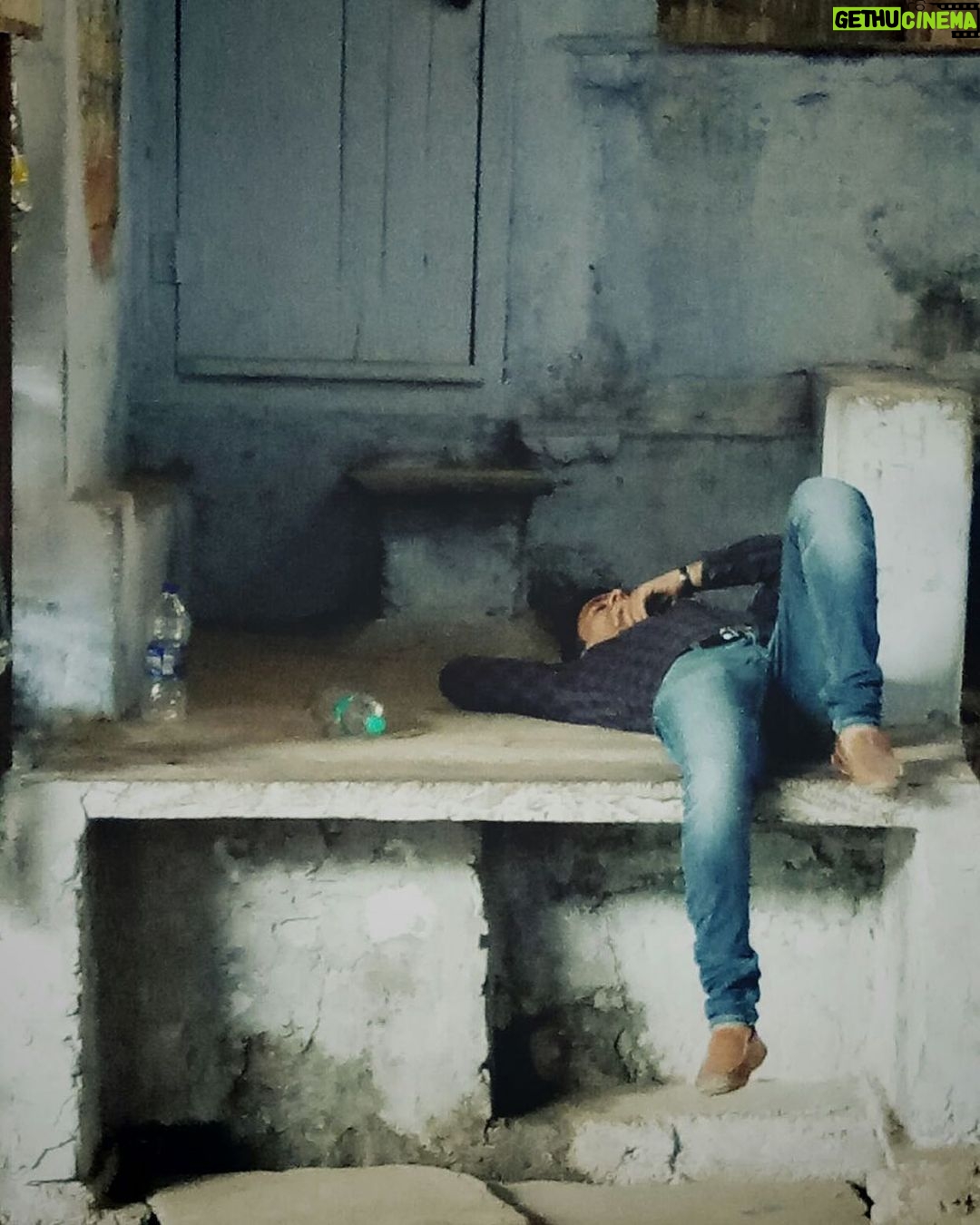 Ashok H Choudhury Instagram - Miracle Happens .Filled with tears when look at this Photo .Do your best & Surrender ur all problems.#Diggikalyan Shooting day with @imsanjaimishra The Painful day when I was totally disappointed 130 + People team was waiting to shoot &Me After fighting with administrative & own tired mind,surrendered everything to Lord & lay down in front of temple,Miracle happened before i opened my eyes.Pic credit DOP @yogeshkoli8 @waahzindagifilm