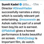 Ashok H Choudhury Instagram - #waahzindagi #review @sumitkadelofficial @plabita.manu @naveenkasturia @rumystic @paragchhabra.official @official_jsmr_casting @dhwanigautam @sadhutushar @zee5