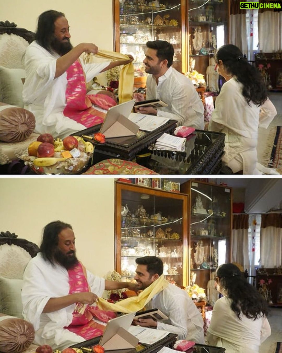Ashok H Choudhury Instagram - Jai Gurudev 🙏💐😇 @bipin_108 @falguninanavati @