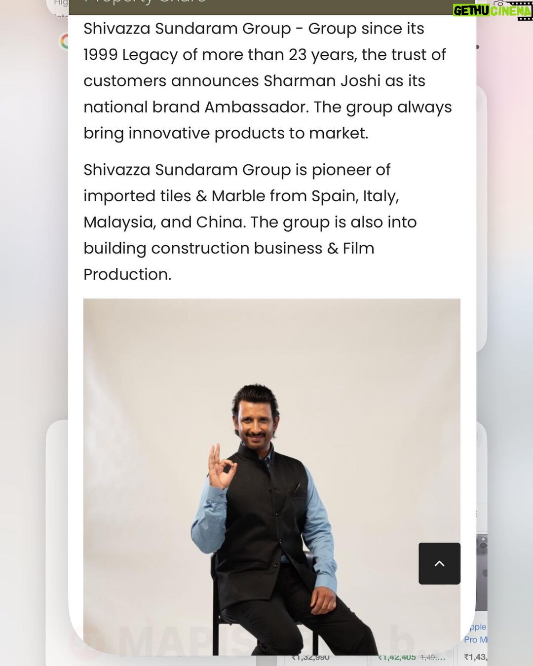 Ashok H Choudhury Instagram - https://www.sangritoday.com/mapisa369-by-shivazza-sundaram-group-announces-sharman-joshi-as-its-national-brand-ambassador #MAPISA369 By Shivazza Sundaram group announces #sharmanjoshi as its , National Brand Ambassador. #Ambassador. #Mapisa369 #ShivazzaSundaram #NewBrand #Makeinindia #greenindia##verasatileactor😎 #SharmanJoshi #staytuned @sharmanjoshi @shivazzasundaram @prashantdhoot5121 @rimpymulchandani @shivazzafilm