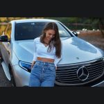 Aslı Enver Instagram - @mercedesbenzturkiye #EQC #işbirliği 💚