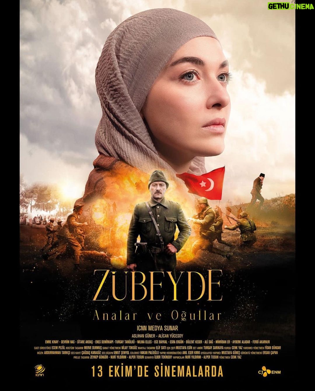 Aslıhan Güner Instagram - Afişimiz yayında.. @zubeydefilmi Cumhuriyetimizin 100. Yılında.. 🇹🇷 13 Ekim 2023 ‘te vizyonda! ♥️