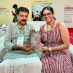 Aswathy Sreekanth Instagram - ആമുഖം വേണ്ടാത്ത മനുഷ്യൻ 🥰 @subhashchandran1972 #klf2024 #favoriteauthor
