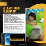Atta Halilintar Instagram - Assalamualaikum semua! Terima kasih buat semua yang udah berpartisipasi buat ikutan challenge posting reels pake audio origilan lagu "HEY NAK", sekarang aku udah dapet satu orang yang beruntung buat dapetin satu smartphone hadiah dari @ameenaatta Selamat ya @neng_boneng30 Semoga bermanfaat hadiahnya... Buat yang yang belum dapet hadiah jangan kecil hati ya... masih ada smartphone lagi untuk minggu depan! Yuk ikutan challenge posting audio lagu "HEY NAK" di reels instagram kamu sekarang!