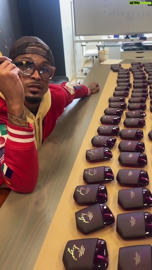 August Alsina Instagram - Signed bottles are getting packed and on the way out at your request! These are moving quickly and only a few left, if you want one.. tap in to the site before they go, fast. Love yall. ❤️🩹