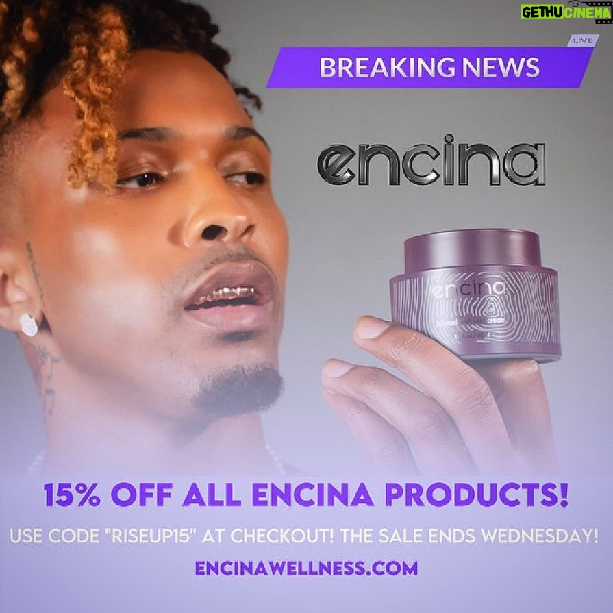 August Alsina Instagram - @encinawellness 15 percent off sale on all skin care products ends on Wednesday. Hit the link in bio for a 4 step regimen to charge your glow 🤩✨ encinawellness.com