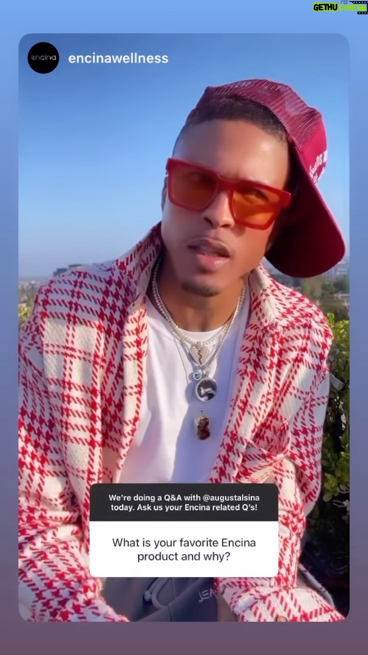 August Alsina Instagram - Questions that need answers w/ @encinawellness HMU to make ya soul glow 🤩🌜🌛