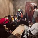 August Alsina Instagram - Last night’s hoodrat’stivities w/ a room of real 1’s I’ve known since birth 🎲🤞🏽 💯